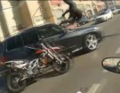 Wypadek motocyklisty w Rosji